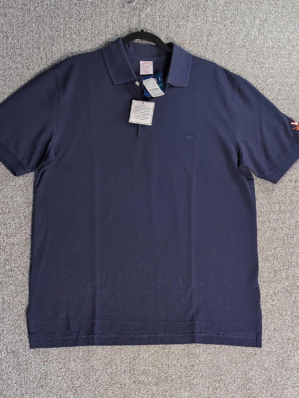 NWT Brooks Brothers College Collection Virginia Cavs Polo Sz Medium in Navy Blue
